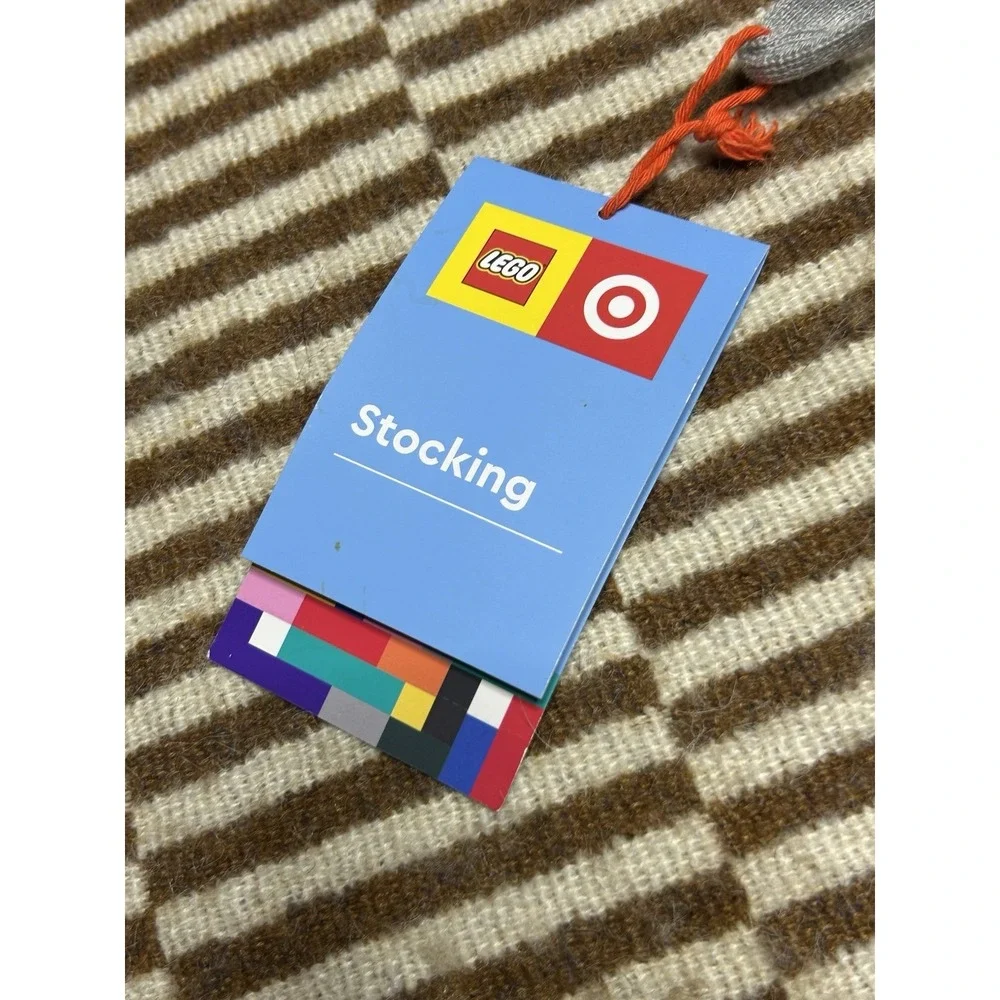 Lego Collection x Target Christmas Stocking Sweater Knit Color Block Stripe 20